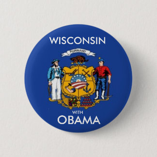 WISCONSIN FORWARD WITH OBAMA Button