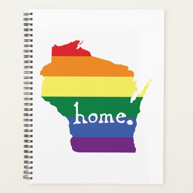 Wisconsin Gay Pride | Map of Home Planner (Front)