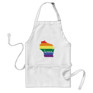 Wisconsin Gay Pride Map of Home Standard Apron