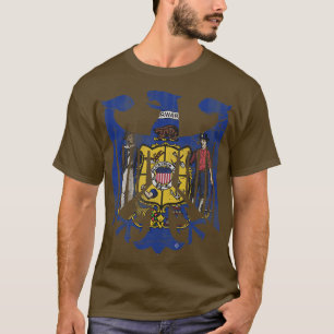 Wisconsin German American Eagle Family Heritage Ho T-Shirt