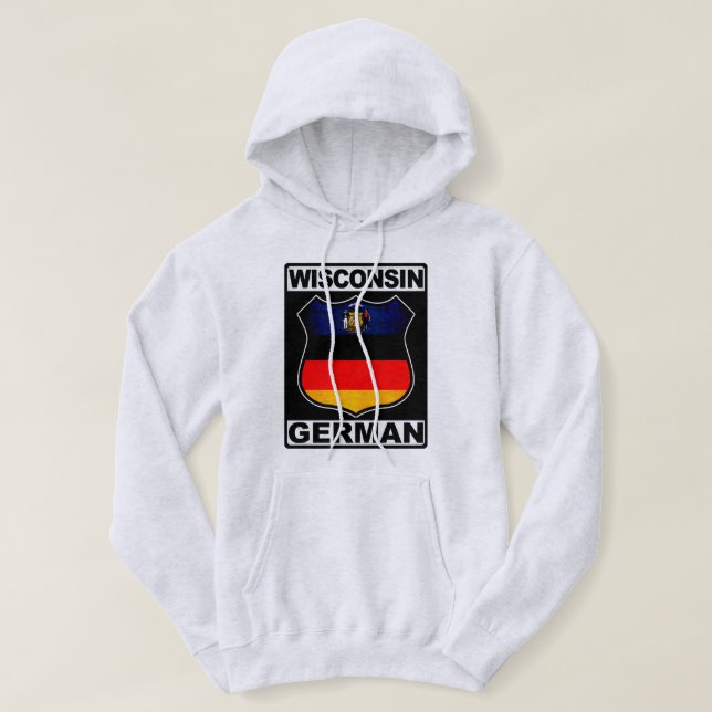 Wisconsin German American Hoodie (Design Front)