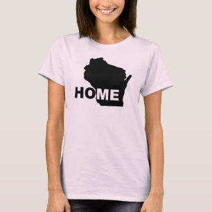 Wisconsin Home Away From State T-Shirt Tees