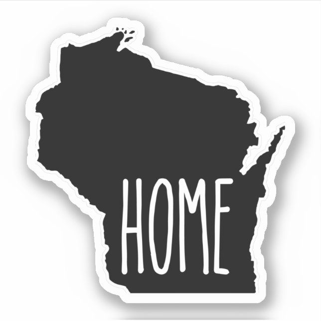 Wisconsin Home Black and White (Front)