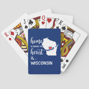 Wisconsin home is where the heart is playing cards
