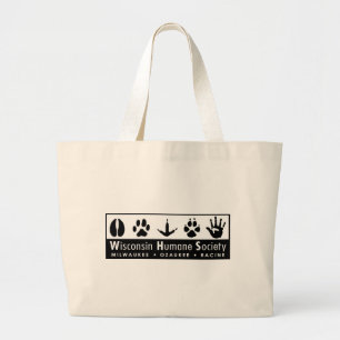 Wisconsin Humane Society Logo Large Tote Bag