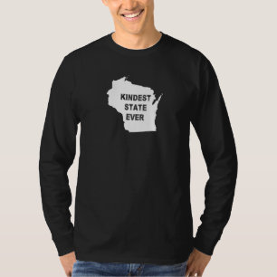 Wisconsin Kindest State Ever Travel Best Rank Al M T-Shirt