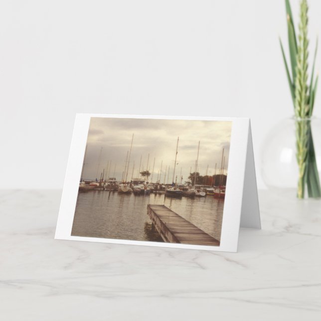 Wisconsin Lake Superior Marina Note Card (Front)