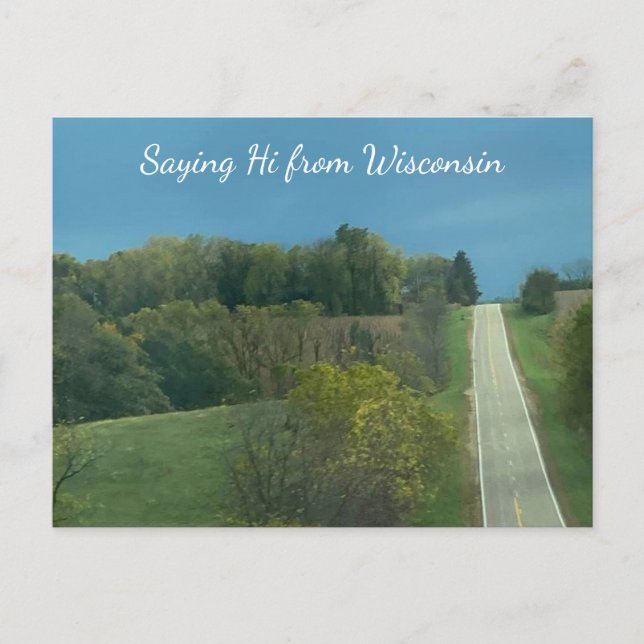  Wisconsin Landscape Photography Saying hi Postcard (Front)