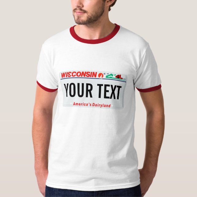 Wisconsin license plate T-Shirt (Front)