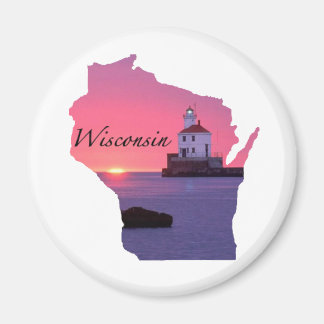 Wisconsin Lighthouse Magnet