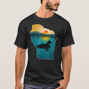 Wisconsin Loon Sunset T-Shirt