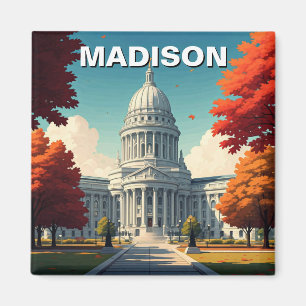 Wisconsin Madison State Capitol Magnet