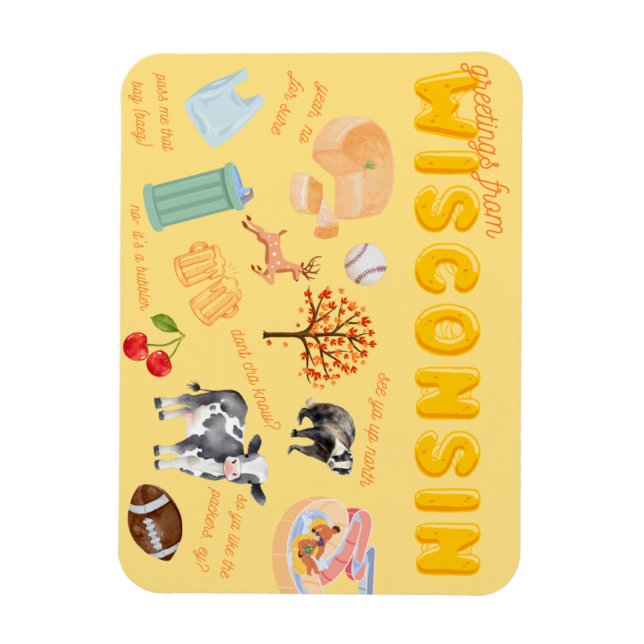 Wisconsin Magnet (Vertical)