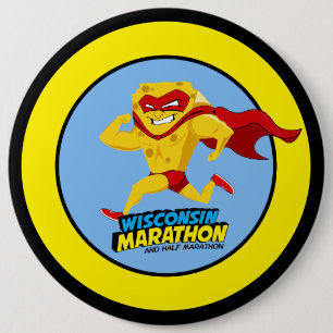 Wisconsin Marathon Race Day 6 Cm Round Badge
