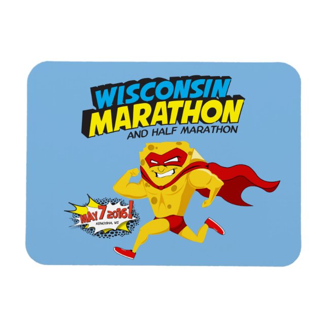 Wisconsin Marathon Race Day Magnet (Horizontal)