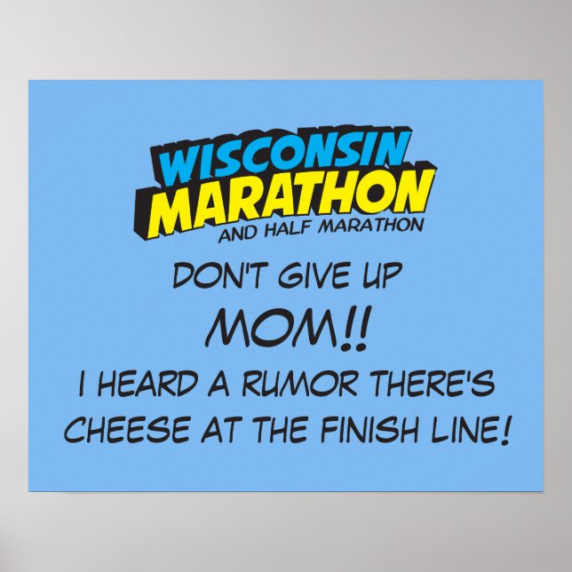 Wisconsin Marathon Race Day Poster (Front)