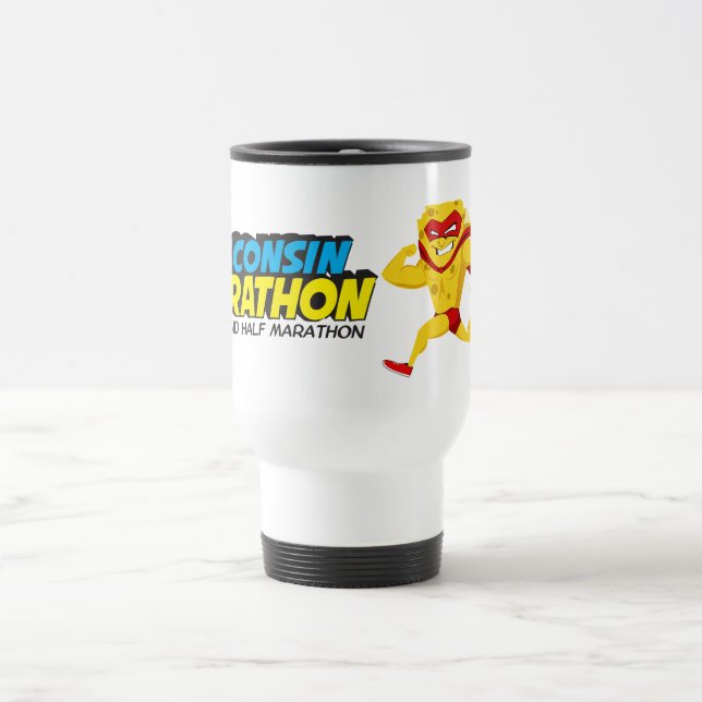 Wisconsin Marathon Race Day Travel Mug (Center)