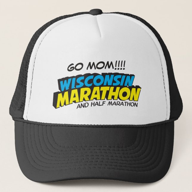Wisconsin Marathon Race Day Trucker Hat (Front)