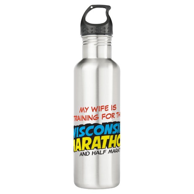 Wisconsin Marathon Training 710 Ml Water Bottle (Front)