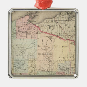 Wisconsin Metal Tree Decoration