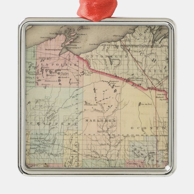 Wisconsin Metal Tree Decoration (Front)