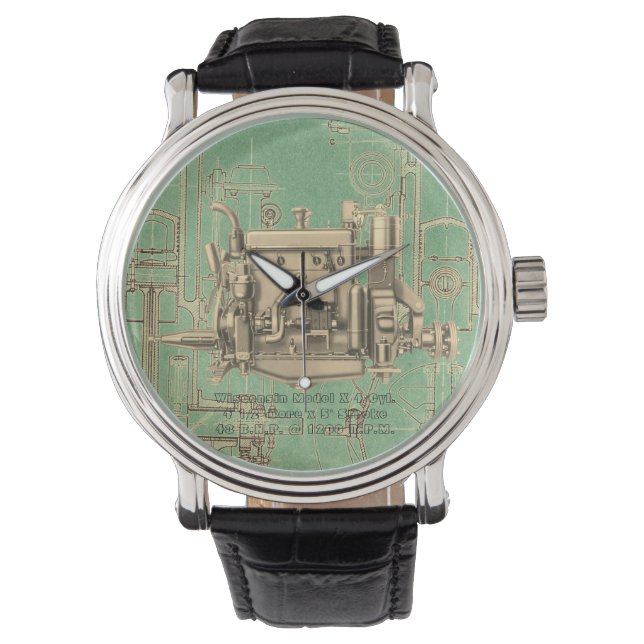 Wisconsin Motor Milwaukee Wisconsin gas engine X Watch (Front)