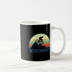 Wisconsin Mountain Biking Retro Wisconsin Mtb Mout Coffee Mug