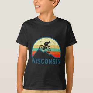Wisconsin Mountain Biking Retro Wisconsin Mtb Mout T-Shirt