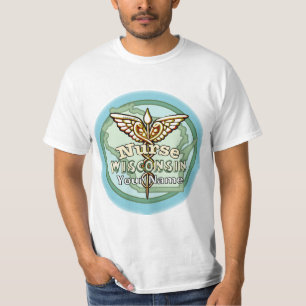 Wisconsin Nurse Caduceus T-Shirt