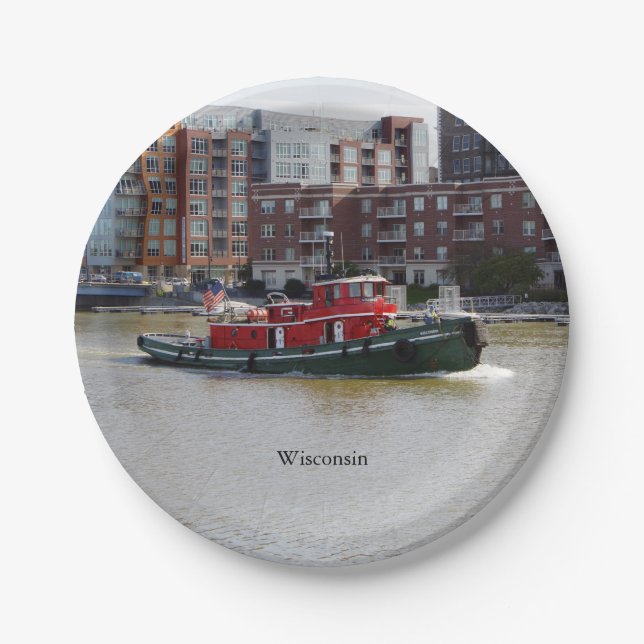 Wisconsin paper plate (Front)