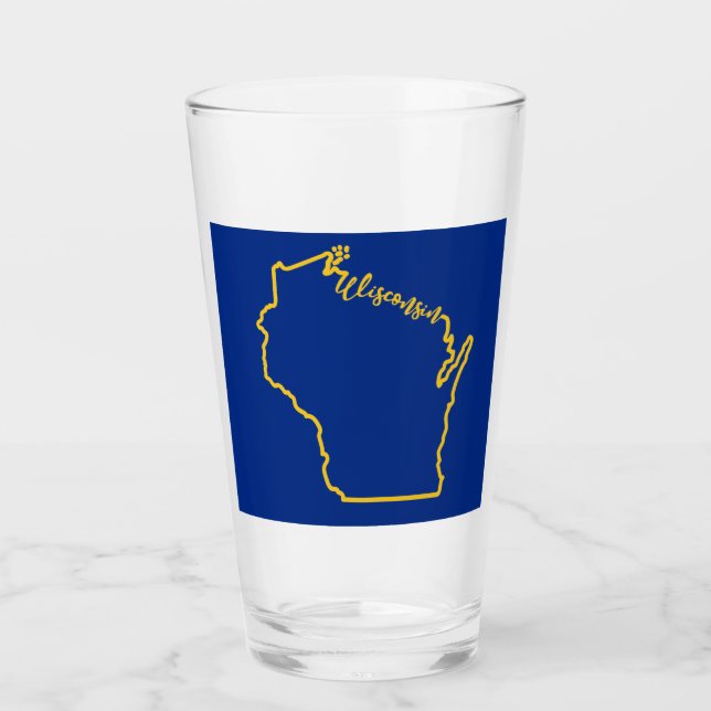 wisconsin Pint Glass (Front)