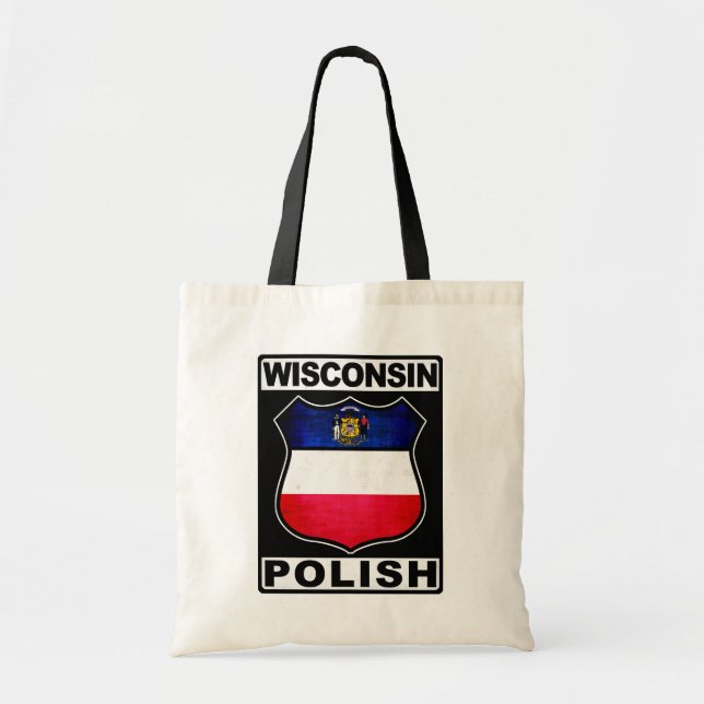Wisconsin Polish American Tote Bag (Front)