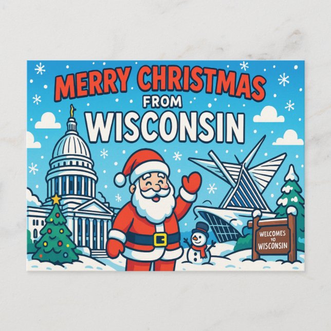 WISCONSIN Postcard (Front)