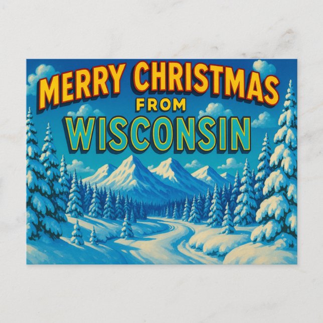 WISCONSIN Postcard (Front)