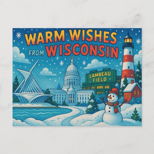 WISCONSIN Postcard (Front)