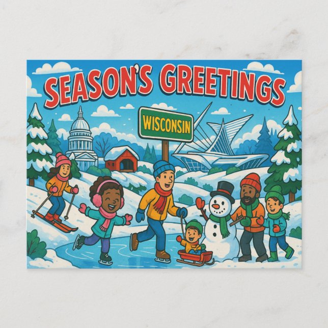 WISCONSIN Postcard (Front)