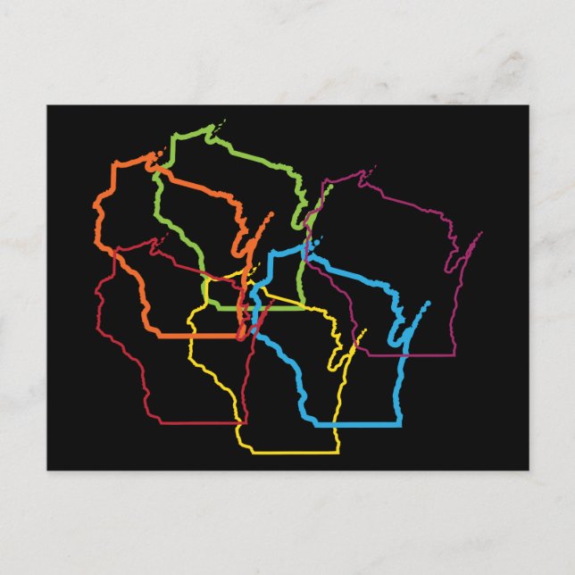 wisconsin pride blur postcard (Front)