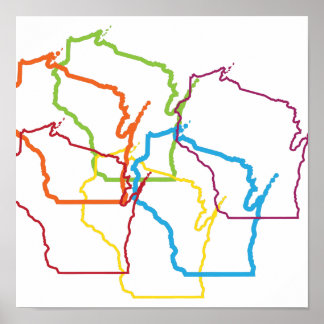 wisconsin pride blur poster