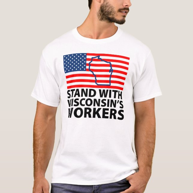 Wisconsin Protests T-Shirt (Front)