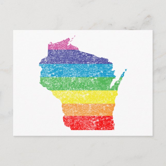 wisconsin rainbow postcard (Front)