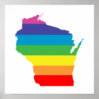wisconsin rainbow poster