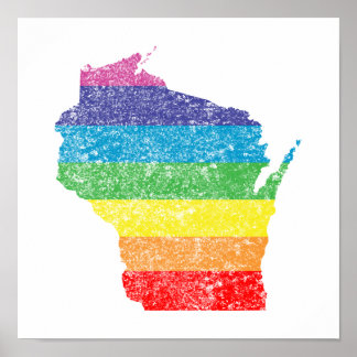 wisconsin rainbow poster