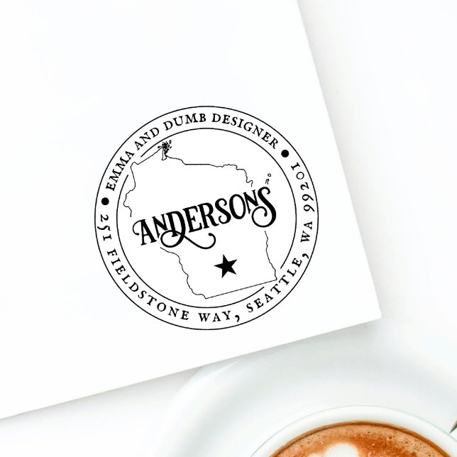 Wisconsin Return Address Stamp Self-Inking (Creator Uploaded)