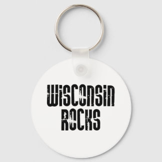 Wisconsin Rocks Keychain