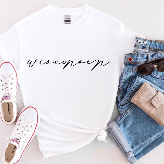 Wisconsin Script State Women’s T-Shirt (Creator Uploaded)