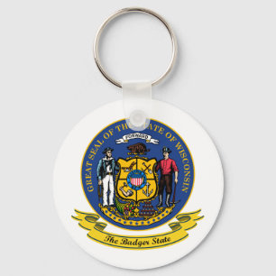 Wisconsin Seal Key Ring