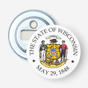 Wisconsin sign bottle opener
