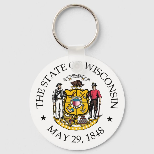 Wisconsin sign key ring (Front)