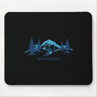 Wisconsin Ski Resort Skiing Skier Mouse Mat