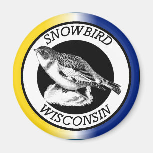 Wisconsin Snowbird Magnet